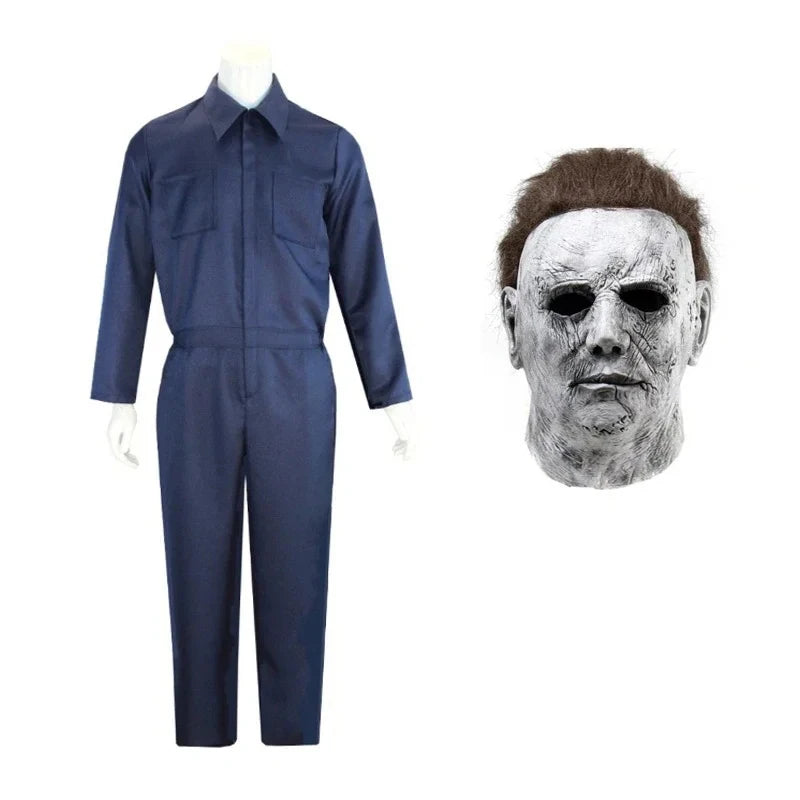 Michael Myers-bloederig moordenaars-anime-cosplaykostuum, jumpsuit met horrormasker voor mannen en vrouwen, Halloween 2026