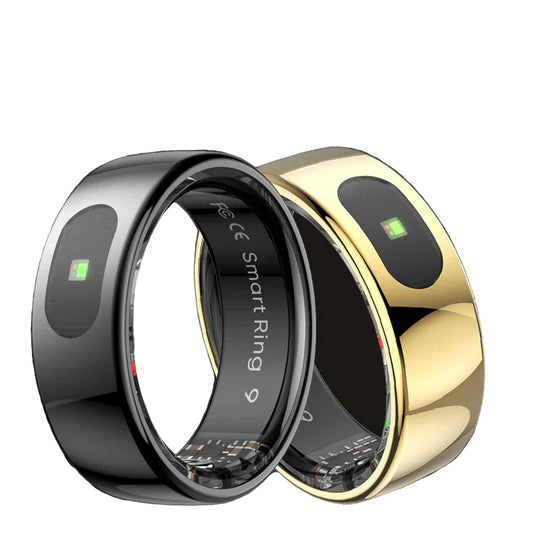 Anello Intelligente Monitor Frequenza Cardiaca Ossigeno nel Sangue Tracker del Sonno 5ATM Impermeabile Controllo Fotocamera Caduta Regalo Virale 2025