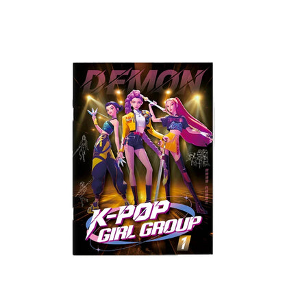 Coloring Book Kpop Demon Hunters Anime Sketches Rumi Mira Zoey Cute Line Drawings Back to School 2025 Gift