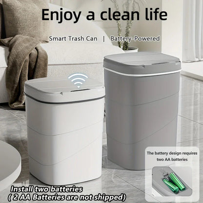 Touchless Sensor Trash Can Battery Powered Hygienic Home