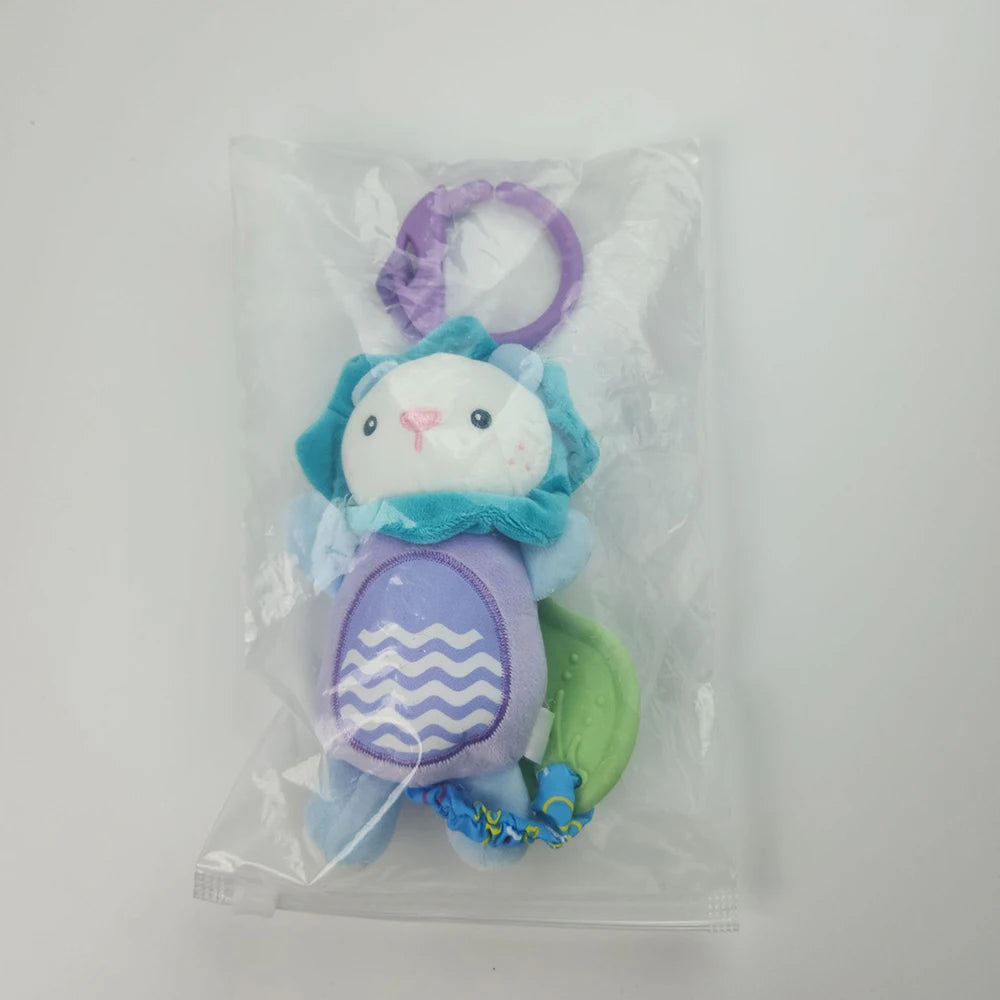 Animal Rattle Newborn Sensory Toys Soft Travel Toy Set