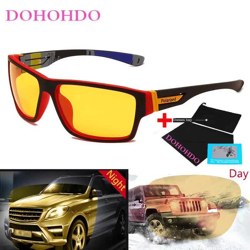 Night Vision Sunglasses Polarized Lenses For Night Driving UV400 Anti Glare Unisex Fall 2025