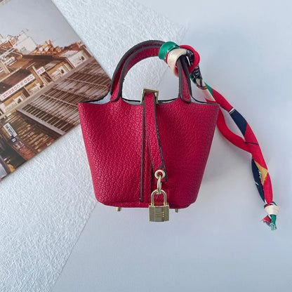 1+1 Gratis Mini Bolso de Mano Inspirado en Birkin - Charm de Bolso de Cesta