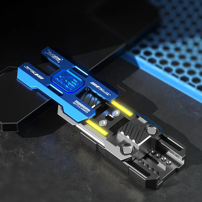 Leuchtendes Schieberegler Metall Fidget Spielzeug EDC Stressabbau