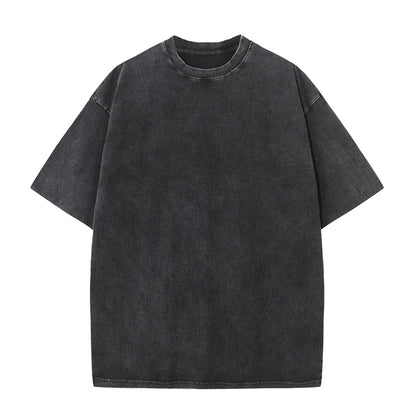 Oversized men's t-shirt – loose-fit silhouette, heavy cotton, vintage-washed streetwear tee