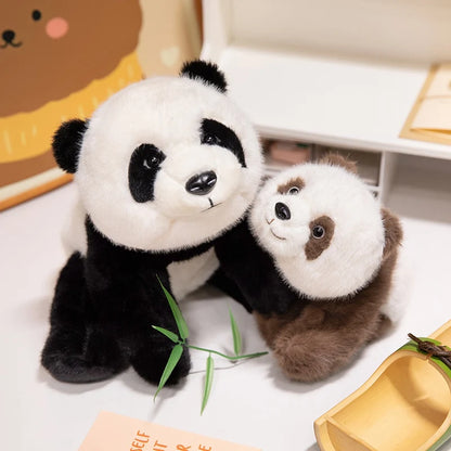 Poupée en peluche panda bébé réaliste et lestée Cadeau de Noël