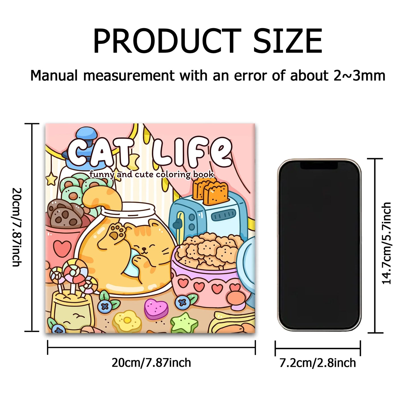 Adult Coloring Book Cat Life Bold Patterns Cute Stress Relief For Fall 2025 Gift Idea