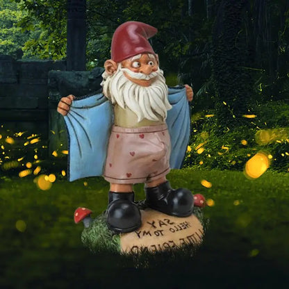 Statua Gnomo da Giardino Figurina Esterna Decorazione Fiabesca Giardino Estate 2026 Decorazione Unica per Cortile