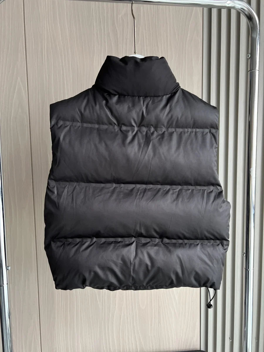 Insulating Women’s Puffer Vest - Oversized Quilted Cotton