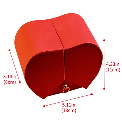 Eternal Rose Gift Box with Heart Necklace for Women - Birthday, Wedding Gifts for Mom, Girlfriend