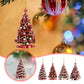 Personalized Acrylic Christmas Tree Pendant - Cute Holiday Decoration for Home, 8cm Festive Ornament for New Year Parties