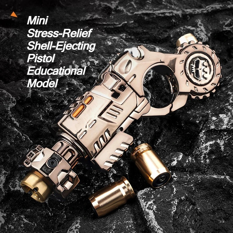 Fidget Toy Pistol Shell Ejecting Stress Relief, TikTok Viral Fall 2026 Desk Gadget Gift for Teens