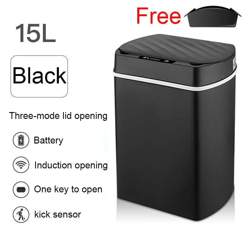 Smart Sensor Trash Can Rectangular Kitchen Bathroom