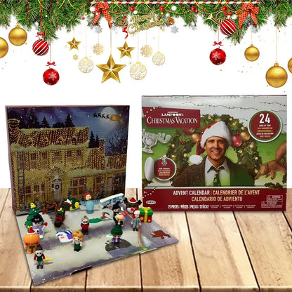Calendario de Adviento 24 Días Figuras 3D Regalo de Cuenta Regresiva de Navidad