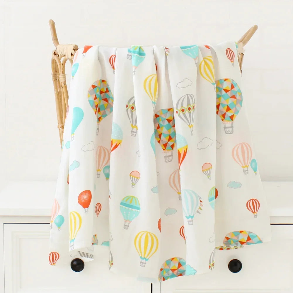 Bambus Musselin Pucktuch 120x120 Cm Blumen Neugeborenen Bettwäsche Herbst 2025 Atmungsaktiv Umweltfreundlich Baby Geschenk