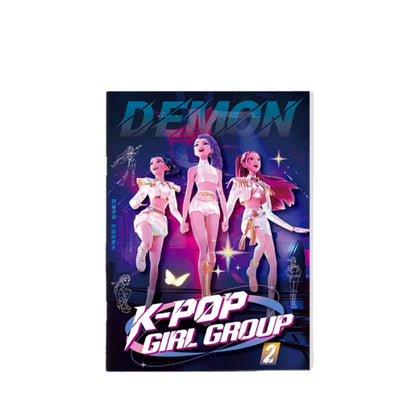 Coloring Book Kpop Demon Hunters Anime Sketches Rumi Mira Zoey Cute Line Drawings Back to School 2025 Gift