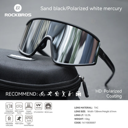 Cycling Sunglasses Polarized UV400 Anti-Fog Photochromic Outdoor Eyewear All-Season Non-Slip Unisex