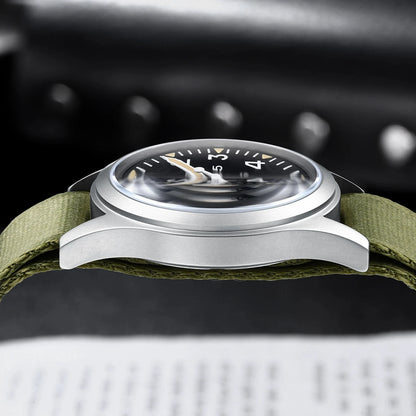 Militær Quartz Feltur 37mm Safir Efterår 2025