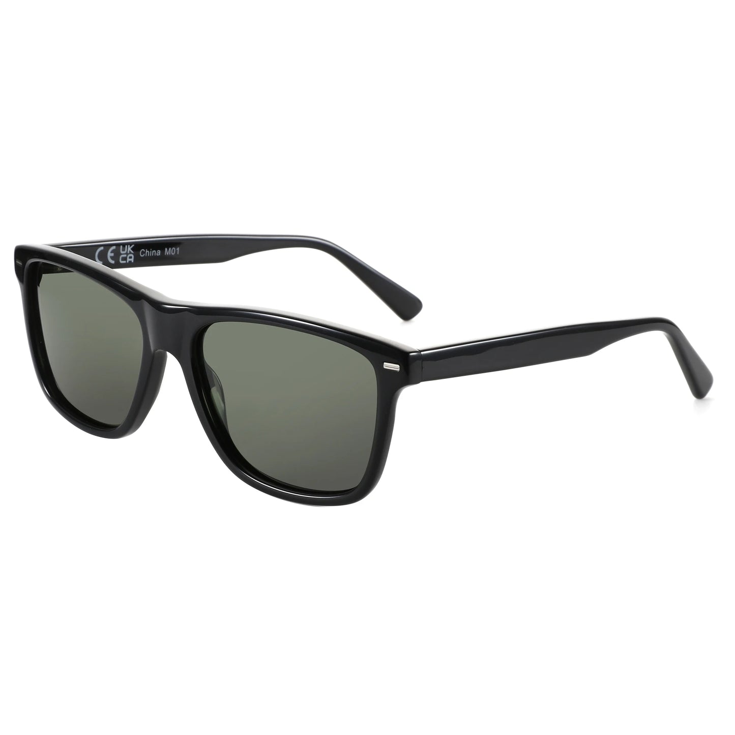 Polarized Sunglasses Square Acetate Frames UV400 Protection Unisex Classic Design