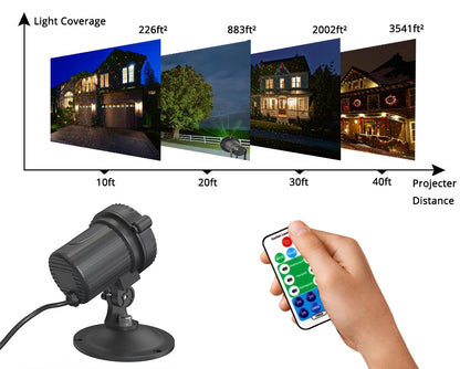 Christmas Laser Light Projector Waterproof Outdoor Garden