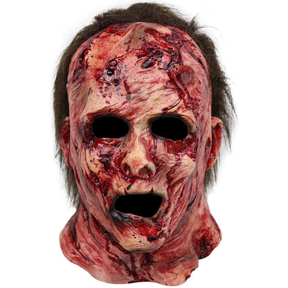 Scary Clown Silicone Full-Head Cosplay Mask Funny Masquerade Headgear for Adults 2026