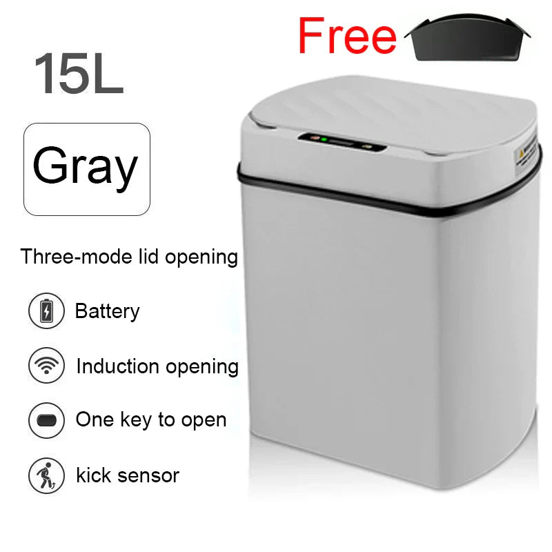 Smart Sensor Trash Can Rectangular Kitchen Bathroom