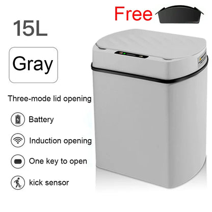 Smart Sensor Trash Can Rectangular Kitchen Bathroom