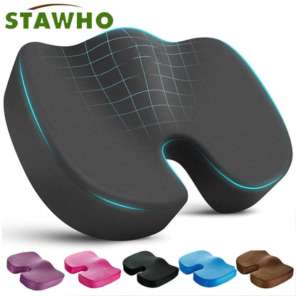 Cuscino per sedile coccige in memory foam a forma di U Cuscino per sedia da ufficio e auto Supporto Antifatica Autunno 2025