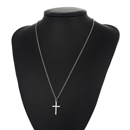 Cross Necklace Pendant Jewelry Unisex Long Chain Christian Charm Gift Idea Summer 2026 Trend