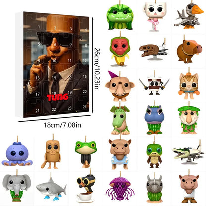 Calendario de Adviento 24 Días Recuerdo Navideño Italian Brainrot