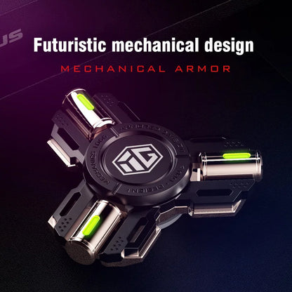 Glow Fidget Spinner Alloy EDC Long Spin Stress Relief