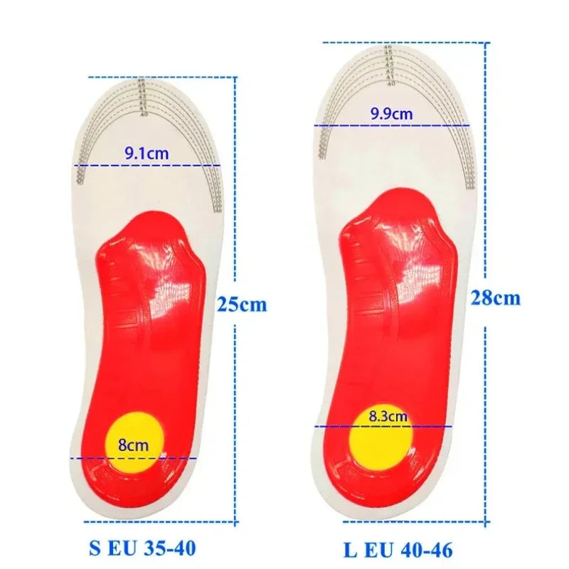 Orthopaedic Shock Absorbing Insoles With Arch Support Plantar Fascia Insole