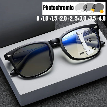 Photochromic Reading Sunglasses Multifocal Glasses Fall 2026 Color Changing Progressive Presbyopia Lenses Outdoors
