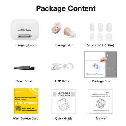 Rechargeable Hearing Amplifier for Adults – All-Day Comfort, Clear Sound, Volume Control