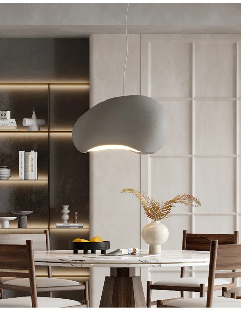 Lampade a sospensione Japandi Nordic Wabi Sabi LED per sala da pranzo