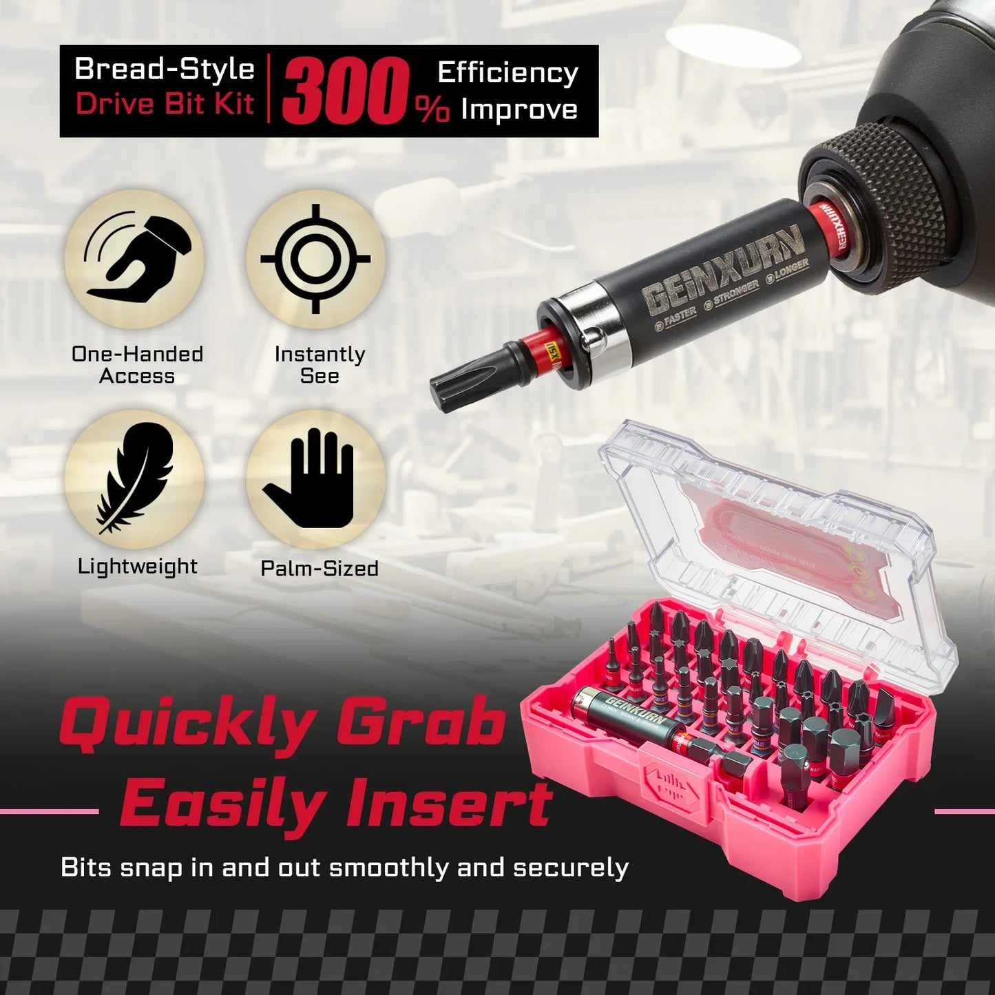 Impact Screwdriver Bits Set S2 Steel 32Piece With Magnetic Bit Holder And Case Fall 2025 DIY Gift