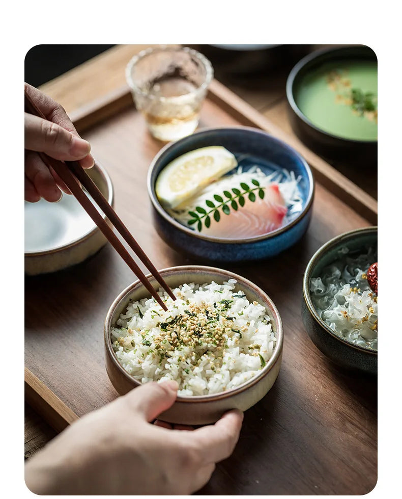 Ris Skål 4.5 Tommer Keramisk Japansk Skål Efterår 2025 Gave