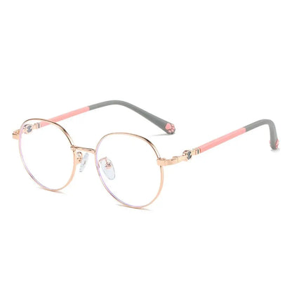 Anti Blue Light Glasses For Kids Classic Metal Frame Eyewear Back To School 2026 Eye Protection