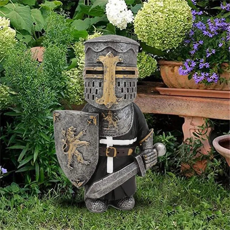 Set statue cavaliere da giardino decorazione medievale collezione gnomi autunno 2026 tendenza