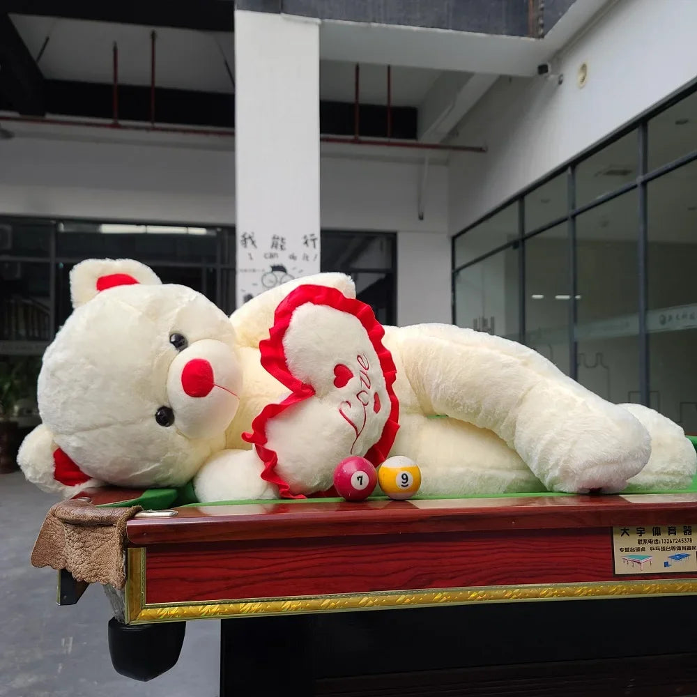Oso de peluche gigante con corazón de amor, regalo de cumpleaños y aniversario