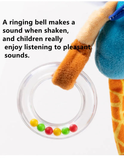Giraffe Spiral Crib Toy Newborn Sensory Toys Rattle
