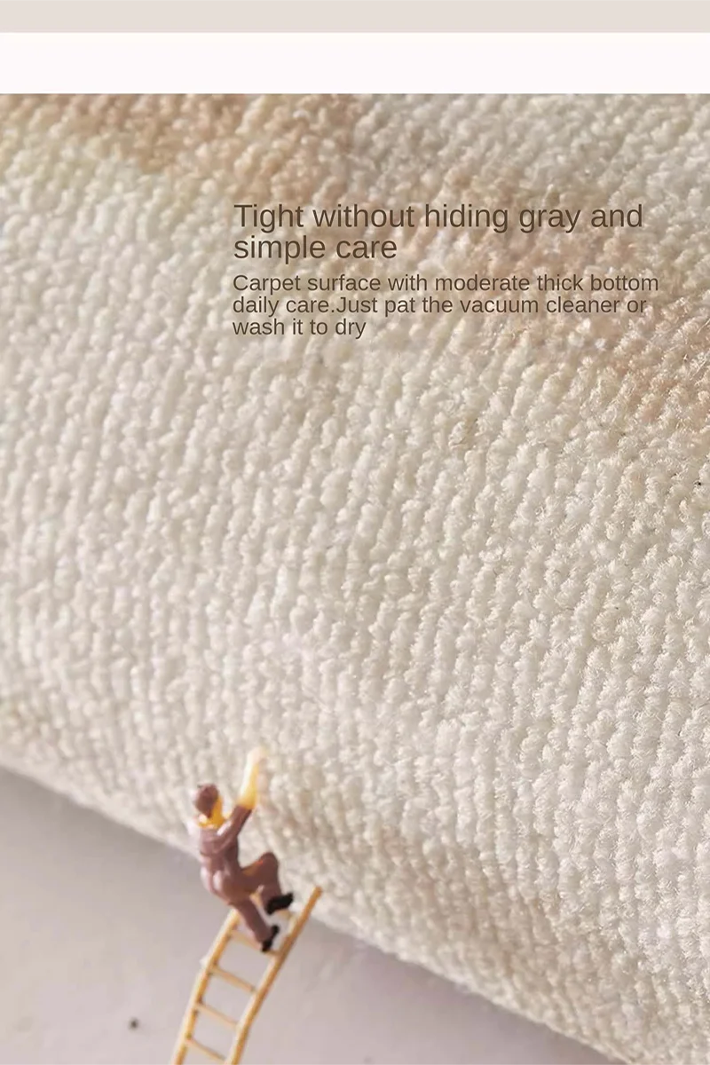 Round Rug Cream Wabi Sabi Luxury Non Slip Waterproof