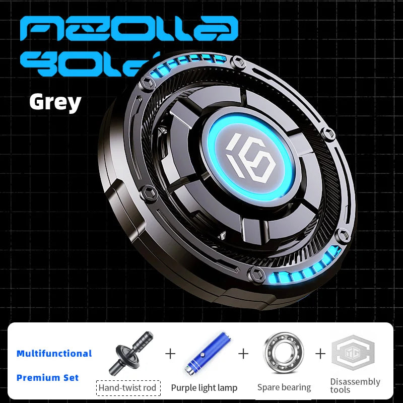 EDC Fidget Spinner Metal Luminous Push Card Coin Stress Toy