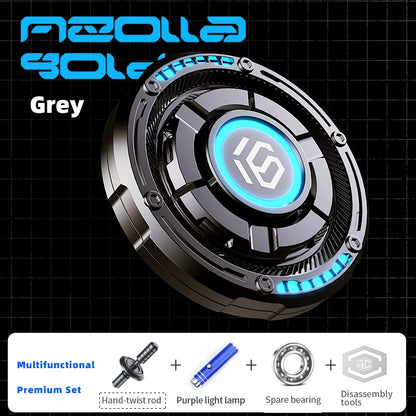 EDC Fidget Spinner Metal Luminous Push Card Coin Stress Toy