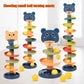 Montessori Rolling Ball Tower Toy - Educational Stacking Game for Infants, Finger Skill Development, Rotating Track Fun