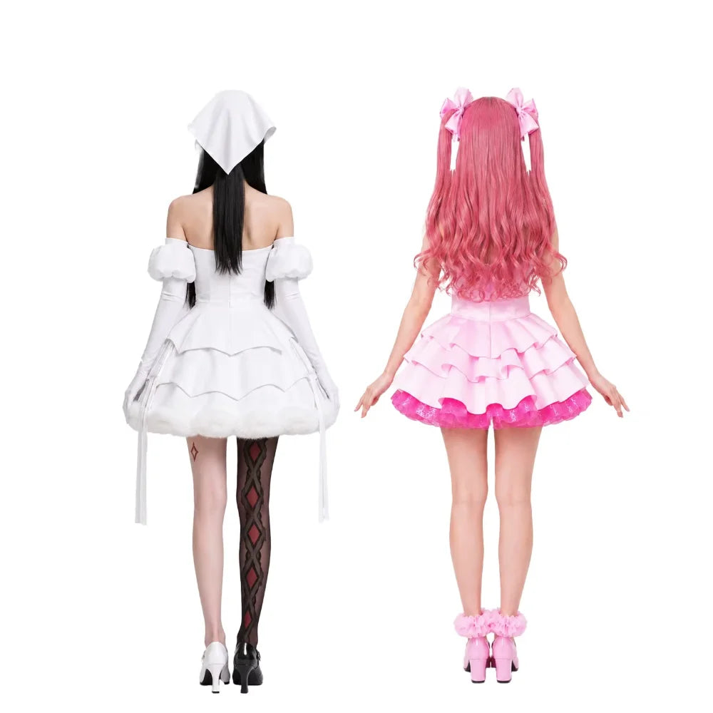Alien Stage Zombie Mizi Sua-cosplaykostuum, complete set met witte jurk voor vrouwen en volwassenen, Halloween 2026