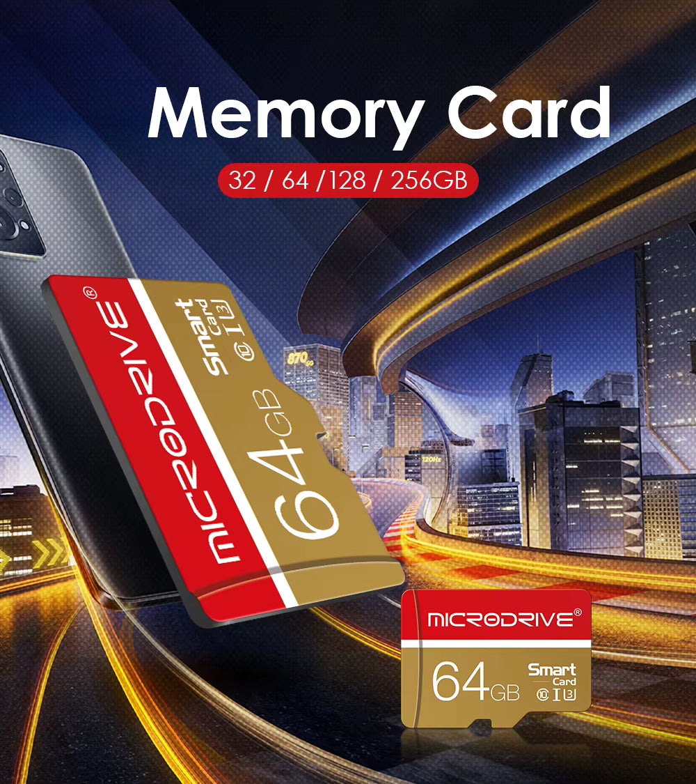 MicroDrive MicroSD Card Class 10 UHS-I U3 Memory Card High Speed TF Card