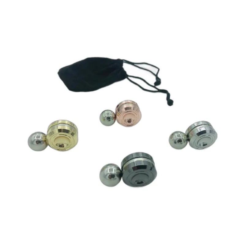 Magnetic Metal Gyroscope Fidget Toy Chrome Stress Reliever