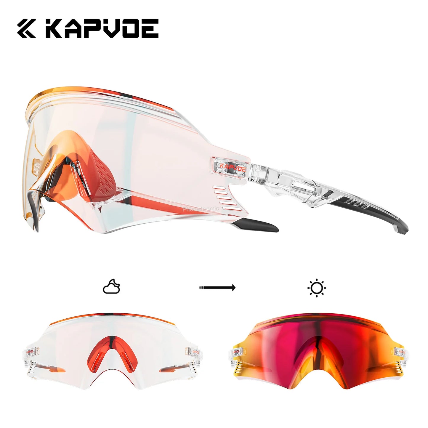 Gafas de ciclismo fotocromáticas para exteriores tendencia otoño 2026 protección UV400 para carreteras y senderos