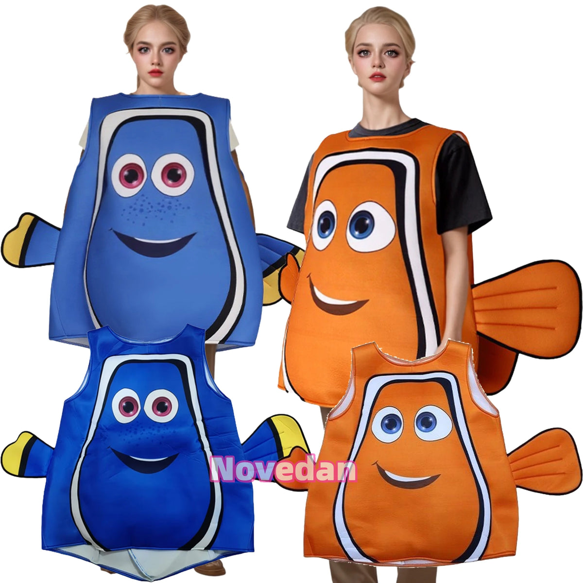 Finding Nemo and Dory Clownfish Cosplay Costume for Adults Carnival Halloween Party 2026
